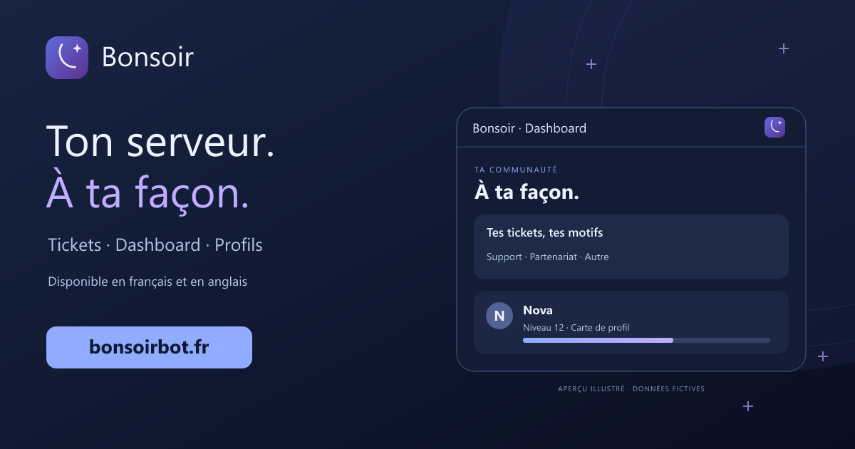 Bannière de présentation Bonsoir